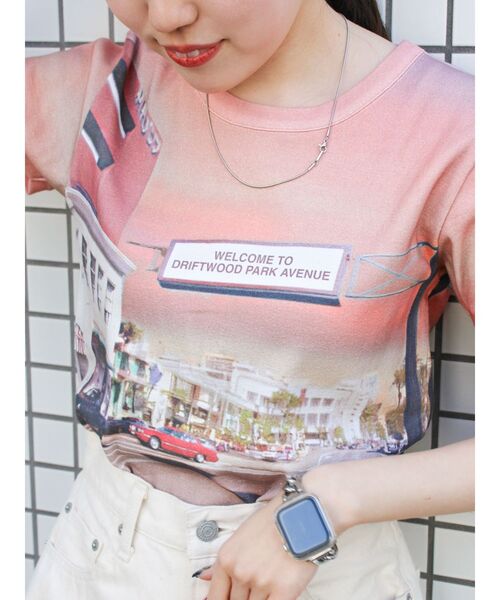 Ungrid（アングリッド）の「総柄フォトプリントTee（Tシャツ/カットソー・レディース・オレンジ/ブルー・FREE）」の22枚目の写真