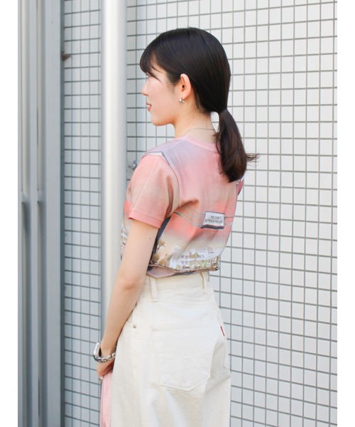 Ungrid（アングリッド）の「総柄フォトプリントTee（Tシャツ/カットソー・レディース・オレンジ/ブルー・FREE）」の13枚目の写真