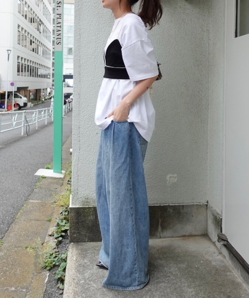 TEEN BOOP(ティーンブープ)の「ジャージビスチェ(ベスト・レディース・ブラック/ボルドー・FREE)」の13枚目の写真