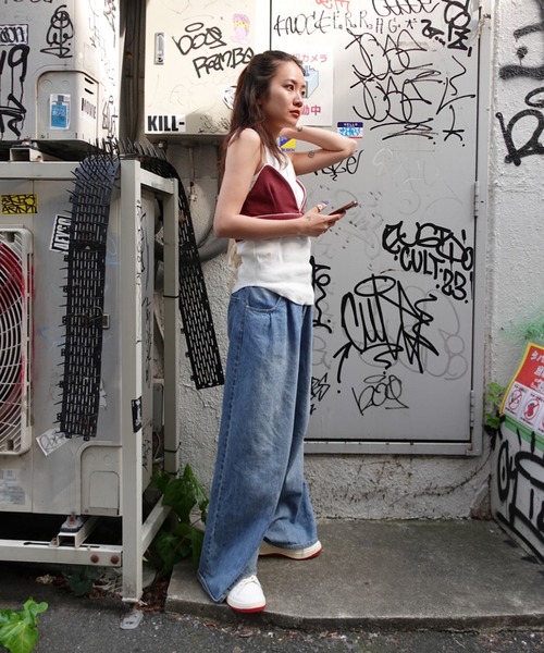 TEEN BOOP(ティーンブープ)の「ジャージビスチェ(ベスト・レディース・ブラック/ボルドー・FREE)」の21枚目の写真