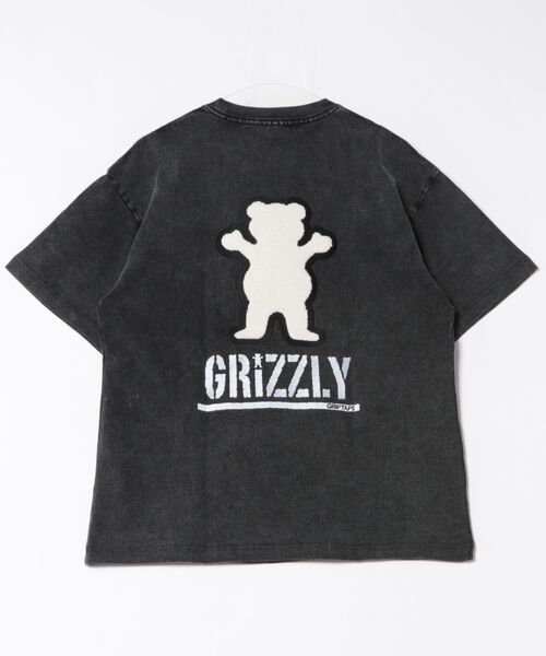 着用1回のみ‼︎ほぼ新品♡GRIS BLACK グリ ブラック Tシャツ XL GRIZZLY グリズリー 半袖 Tシャツ メンズ バックプリント BIG PRINT