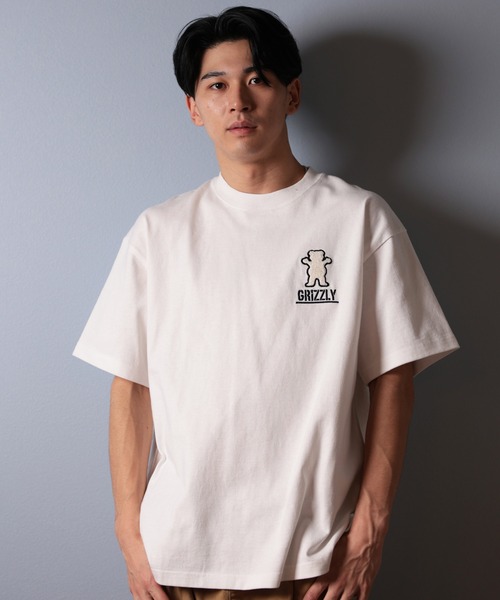 GRIZZLY(グリズリー)の「【ムラサキスポーツ限定】GRIZZLY/グリズリー 半袖Tシャツ バックプリント G25SS1402(Tシャツ/カットソー・メンズ・ブラック/ホワイト/スミクロ・M/L/XL)」の4枚目の写真