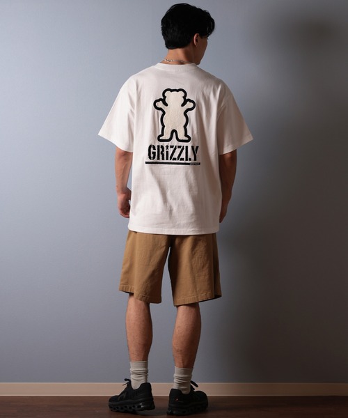 GRIZZLY(グリズリー)の「【ムラサキスポーツ限定】GRIZZLY/グリズリー 半袖Tシャツ バックプリント G25SS1402(Tシャツ/カットソー・メンズ・ブラック/ホワイト/スミクロ・M/L/XL)」の6枚目の写真