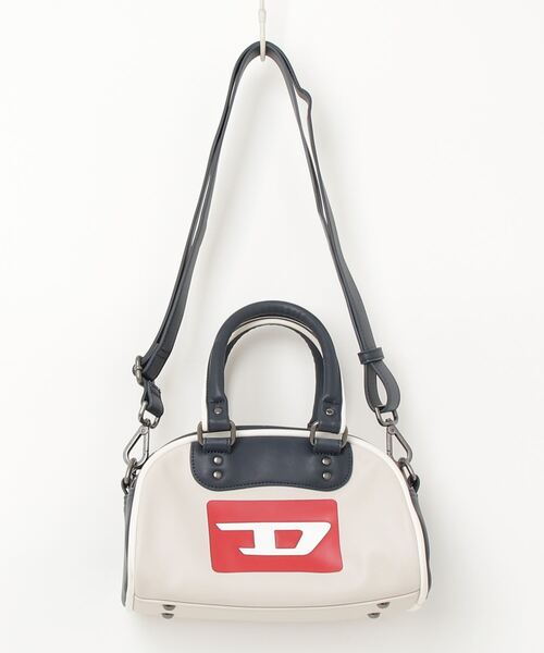 DIESEL ホワイト ショルダーバッグ Diesel White 1DR Twin shoulder bag | TheDoubleF