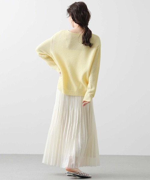 Gready Brilliant（グレディブリリアン）の「シアースラブプリーツスカート（スカート・レディース・アイボリー/チャコールグレー・FREE）」の22枚目の写真