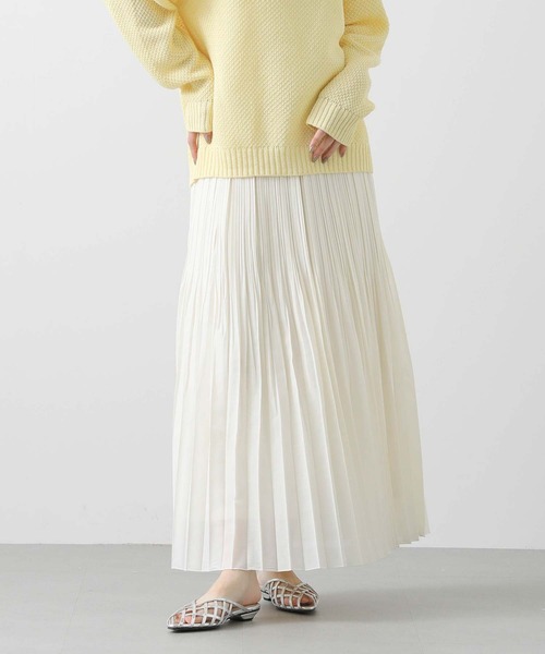 Gready Brilliant（グレディブリリアン）の「シアースラブプリーツスカート（スカート・レディース・アイボリー/チャコールグレー・FREE）」の20枚目の写真