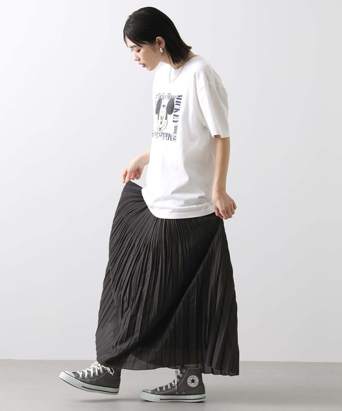 Gready Brilliant（グレディブリリアン）の「シアースラブプリーツスカート（スカート・レディース・アイボリー/チャコールグレー・FREE）」の15枚目の写真