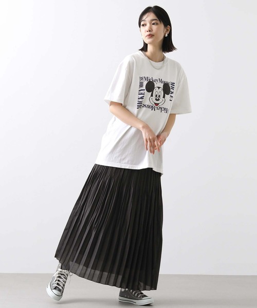 Gready Brilliant（グレディブリリアン）の「シアースラブプリーツスカート（スカート・レディース・アイボリー/チャコールグレー・FREE）」の13枚目の写真