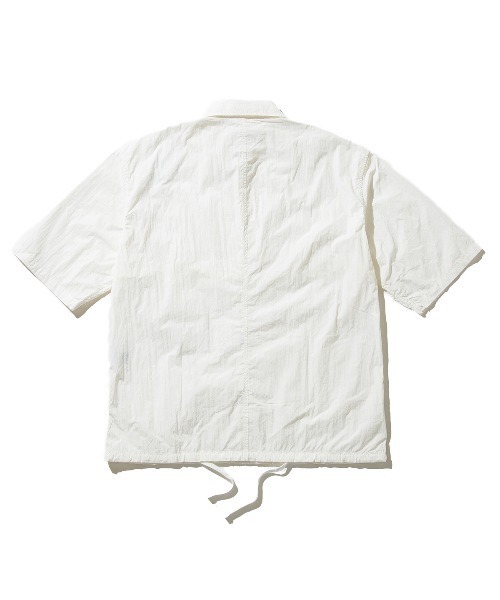 UNFRM OUTDOOR STANDARD(ユニフォームアウトドアスタンダード)の「UNFRM OUTDOOR STANDARD PE TYPEWRITER AFRICAN EMBROIDERY S/S WORK SHIRT(ユニフォームアウトドアスタンダード PE タイプライター アメリカン エンブロイダリー ショートスリーブ ワークシャツ)(シャツ/ブラウス・メンズ・オフホワイト/ネイビー・MEDIUM/SMALL)」の4枚目の写真