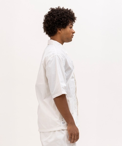 UNFRM OUTDOOR STANDARD(ユニフォームアウトドアスタンダード)の「UNFRM OUTDOOR STANDARD PE TYPEWRITER AFRICAN EMBROIDERY S/S WORK SHIRT(ユニフォームアウトドアスタンダード PE タイプライター アメリカン エンブロイダリー ショートスリーブ ワークシャツ)(シャツ/ブラウス・メンズ・オフホワイト/ネイビー・MEDIUM/SMALL)」の12枚目の写真