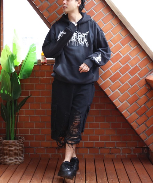 ８(eight)（エイト）の「クラッシュカーゴショーツ（カーゴパンツ・メンズ・グレー/ブラック・MEDIUM/LARGE）」の5枚目の写真