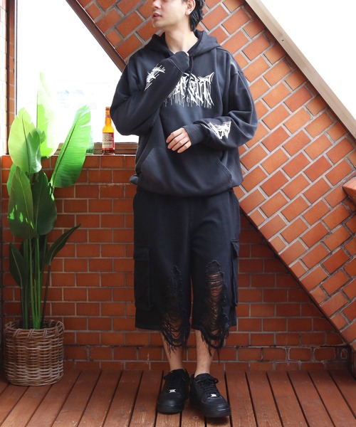 ８(eight)（エイト）の「クラッシュカーゴショーツ（カーゴパンツ・メンズ・グレー/ブラック・MEDIUM/LARGE）」の11枚目の写真