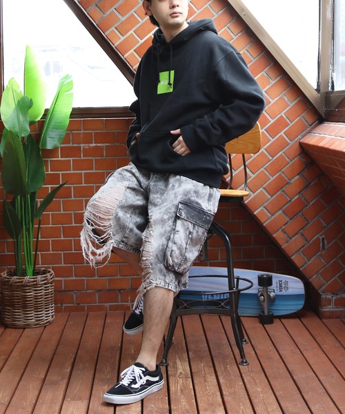 ８(eight)（エイト）の「クラッシュカーゴショーツ（カーゴパンツ・メンズ・グレー/ブラック・MEDIUM/LARGE）」の18枚目の写真