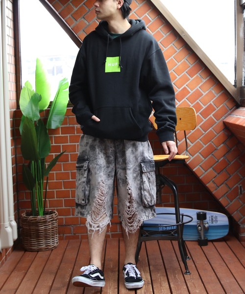 ８(eight)（エイト）の「クラッシュカーゴショーツ（カーゴパンツ・メンズ・グレー/ブラック・MEDIUM/LARGE）」の19枚目の写真