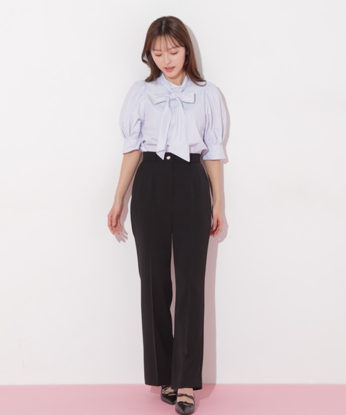 セール】◇ハイウエストセンタープレスフレアパンツ（その他