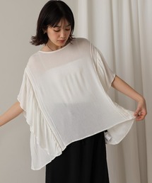 Bou Jeloud | レーヨンクレープフレアスリーブブラウス(シャツ/ブラウス)