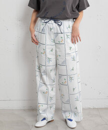 POU DOU DOU | ステッチプリントイージーパンツ(その他パンツ)