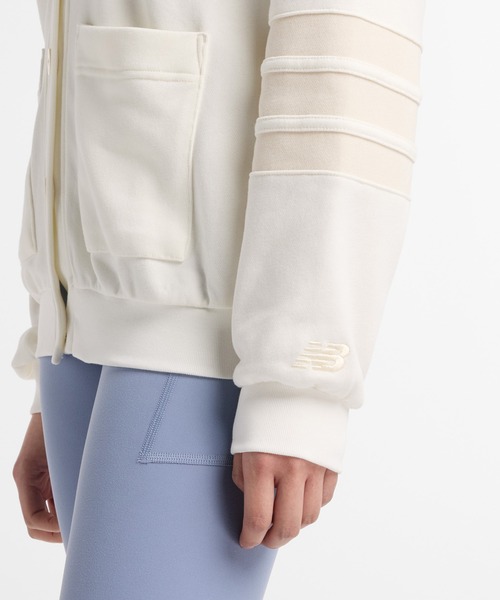 NEW BALANCE(ニューバランス)の「Coastal ライトフレンチテリーカーディガン(カーディガン/ボレロ・レディース・ネイビー/オフホワイト・SMALL/MEDIUM/LARGE)」の7枚目の写真