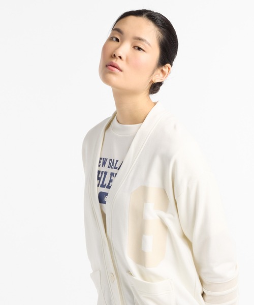 NEW BALANCE(ニューバランス)の「Coastal ライトフレンチテリーカーディガン(カーディガン/ボレロ・レディース・ネイビー/オフホワイト・SMALL/MEDIUM/LARGE)」の10枚目の写真