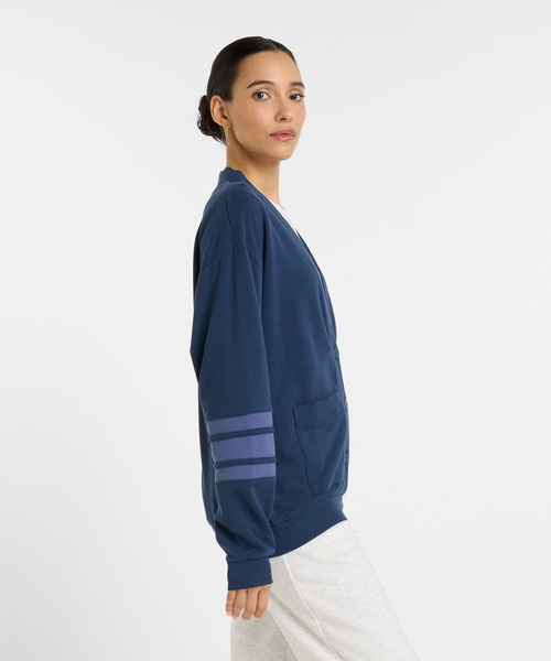 NEW BALANCE(ニューバランス)の「Coastal ライトフレンチテリーカーディガン(カーディガン/ボレロ・レディース・ネイビー/オフホワイト・SMALL/MEDIUM/LARGE)」の11枚目の写真