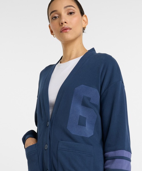 NEW BALANCE(ニューバランス)の「Coastal ライトフレンチテリーカーディガン(カーディガン/ボレロ・レディース・ネイビー/オフホワイト・SMALL/MEDIUM/LARGE)」の13枚目の写真