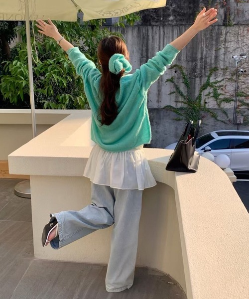 キャミソール シアーペプラムチュニックキャミソールトップス/キャミ 春服 夏服 レイヤード シアー シースルー 韓国 ブラック ホワイト 黒 白 ノー HEILIS キャミソール シアーペプラムチュニックキャミソール