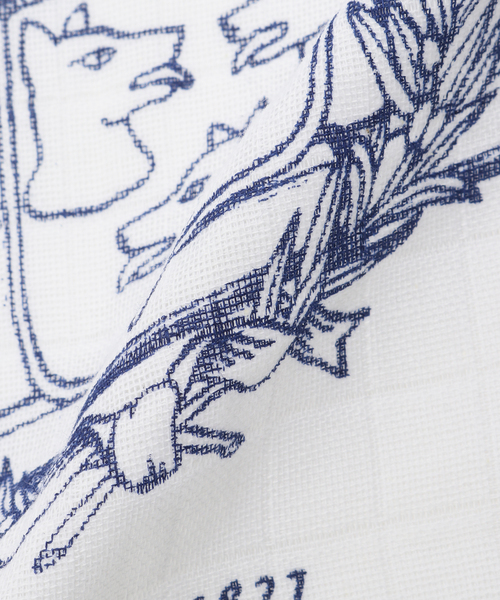 417 EDIFICE（フォーワンセブンエディフィス）の「Maison Empereur / メゾン・エンペラー Coat of Arms Color Tea Towel（バンダナ/スカーフ・メンズ・イエロー/ブルー・FREE）」の6枚目の写真