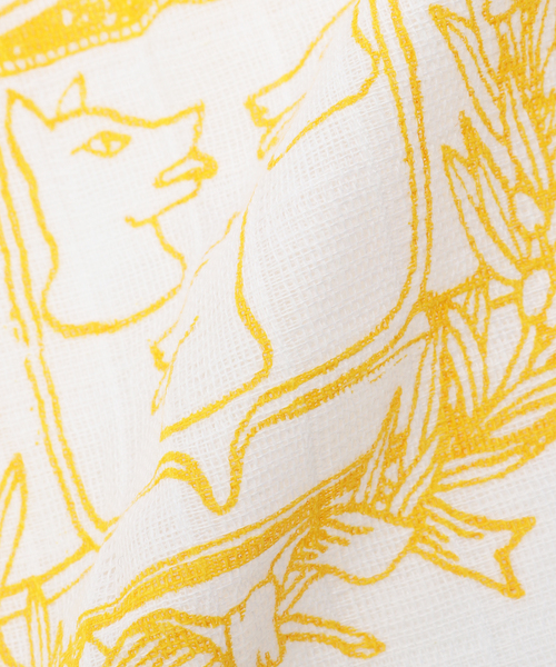 417 EDIFICE（フォーワンセブンエディフィス）の「Maison Empereur / メゾン・エンペラー Coat of Arms Color Tea Towel（バンダナ/スカーフ・メンズ・イエロー/ブルー・FREE）」の7枚目の写真