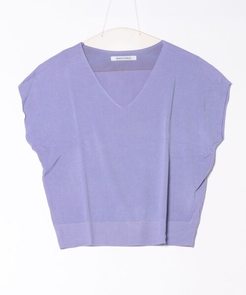 BLANC FICELLE(ブランフィセル)の「【上品カジュアル】ゆるシルエットVネックトップス(Tシャツ/カットソー・レディース・ブラック/ブルーグレー/ブルーグリーン/アイボリー/Off White/サックスブルー/イエロー×グリーン/キャメル/Lilac/ピンク/レッド/グレー/ベージュ/ミント/マスタード/ネイビー/Royal・FREE)」の19枚目の写真