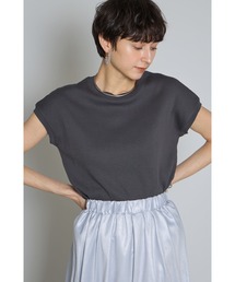 フレンチスリーブリブTシャツ