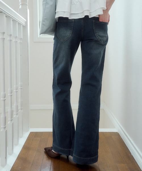overdue flair ♥ ROSE DENIM PANTS /追跡付 Mystery Solved Extreme Bell Bottom Jeans - Blush | Fashion Nova