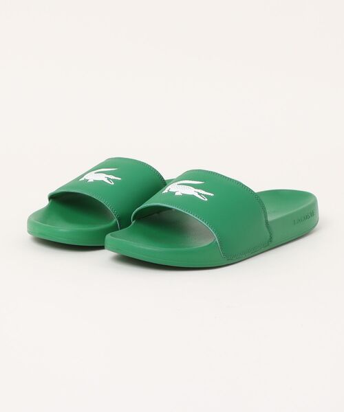 【LACOSTE】SERVE SLIDE 0.0 1251 CFA WHT/GRN 国内発送 SERVE SLIDE 0.0 125 1 CMA 【LACOSTE】 ラコステ SERVE SLIDE