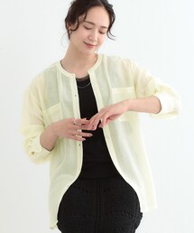 DRESKIP | 【高レビュー】大人のシアー感 バンドカラーシャツ(シャツ/ブラウス)