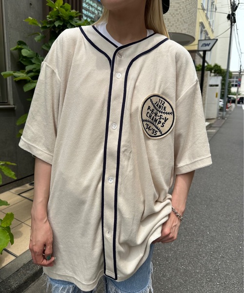 ブラウス シャツ HOUSTON / PILE BB SHIRT / 41231 レディース メンズ HOUSTON / PILE BB SHIRT / 41231（シャツ/ブラウス）｜HOUSTON