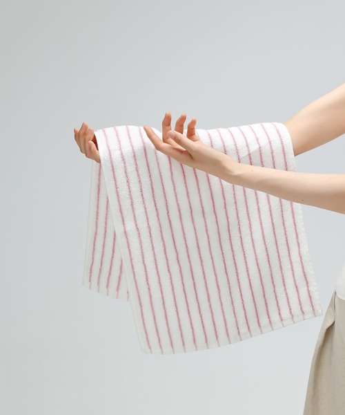 IRADOWL（アイラドール）の「【アイラドール room】カラフルストライプ柄フェイスタオル（タオル・レディース・パープル/ブラウン/ピンク/ホワイト・FREE）」の18枚目の写真