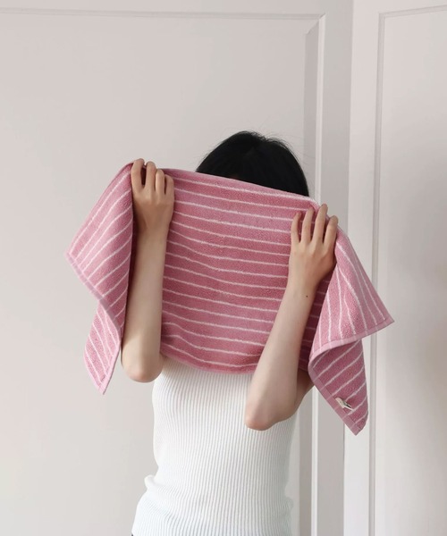 IRADOWL（アイラドール）の「【アイラドール room】カラフルストライプ柄フェイスタオル（タオル・レディース・パープル/ブラウン/ピンク/ホワイト・FREE）」の13枚目の写真