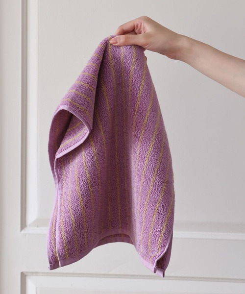 セール】カラフルストライプ柄フェイスタオル（タオル）｜IRADOWL