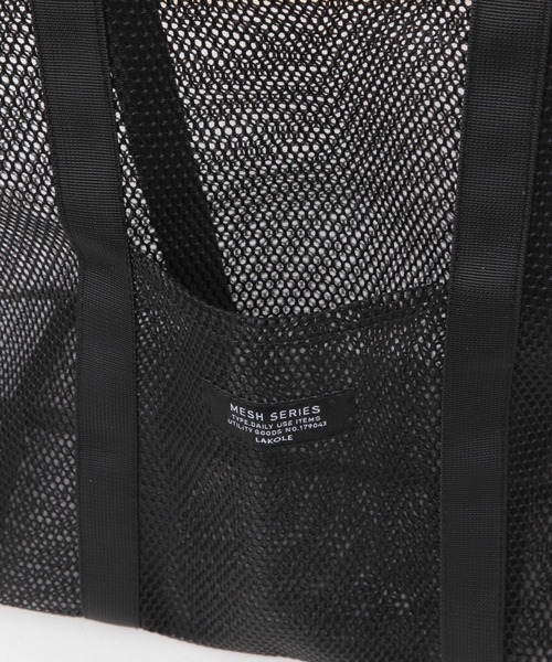 LAKOLE(ラコレ)の「メッシュBIGトートバッグ / 284113(トートバッグ・レディース・イエロー/ブラック/グレー/ホワイト・FREE)」の5枚目の写真