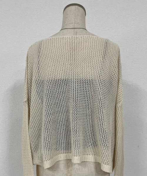 gossara（ゴサラ）の「メッシュニットショートPO（ニット/セーター・レディース・ブラック/ベージュ/アイボリー系・FREE）」の12枚目の写真