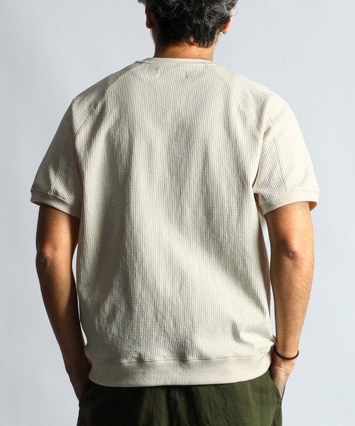 趣味 12345 セール】「AIR FLEX」SETUP WAFFLE TEE：高収縮機能素材「エア