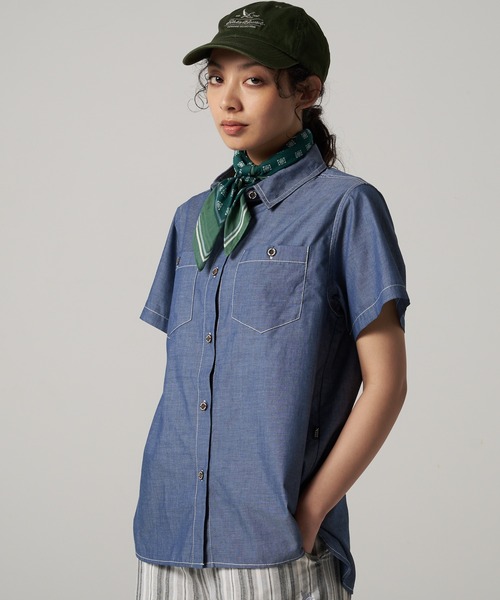 Eddie Bauer(エディーバウアー)の「ボイジャー 半袖 ワークシャツ(シャツ/ブラウス・レディース・ライトブルー/ブラック/インディゴブルー・XL/L/M/S)」の3枚目の写真