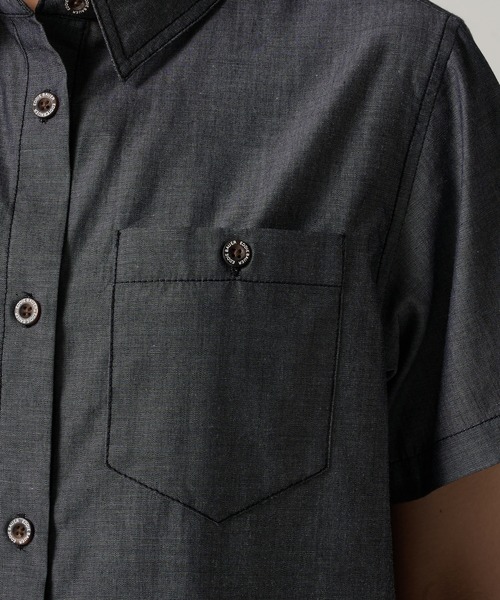 Eddie Bauer(エディーバウアー)の「ボイジャー 半袖 ワークシャツ(シャツ/ブラウス・レディース・ライトブルー/ブラック/インディゴブルー・XL/L/M/S)」の7枚目の写真