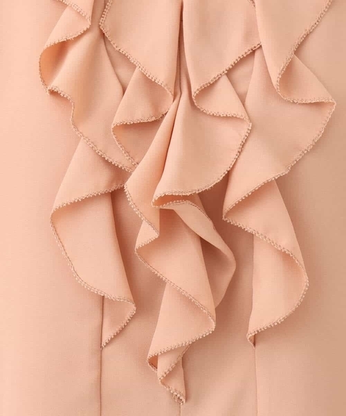 MK MICHEL KLEIN（エムケーミッシェルクラン）の「フリルディティールジョーゼットブラウス/洗える（シャツ/ブラウス・レディース・オレンジ系その他/ホワイト/ネイビー・38）」の10枚目の写真