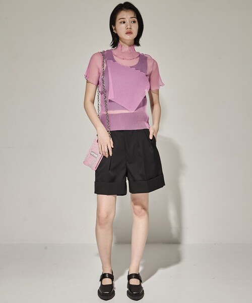 LASTFRAME（ラストフレーム）の「【LASTFRAME/ラストフレーム】YOTO METALLIC MARKET BAG MICRO／ショルダーバッグ（ショルダーバッグ・レディース・ピンク/ブラック/ライトピンク・FREE）」の11枚目の写真