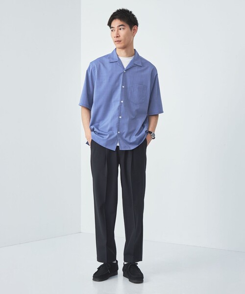 エトロ★美品★レギュラーカラーシャツ★ペイズリー★ストレッチ★ボルドー×グリーン ウォッシャブルトロ ジャストルーズ オープンカラー シャツ