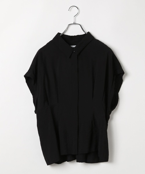 BAYFLOW（ベイフロー）の「タックデザインブラウス（シャツ/ブラウス・レディース・グレイッシュベージュ/ライトイエロー/ブラック・FREE）」の21枚目の写真