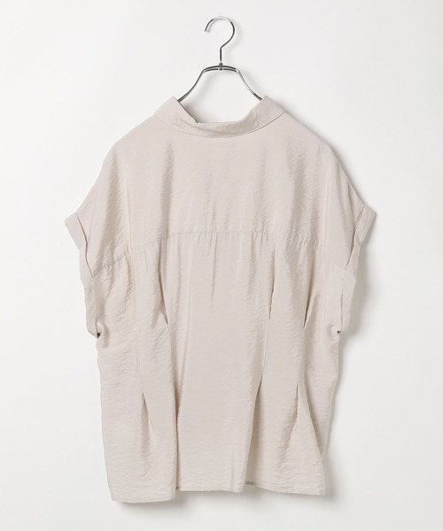 BAYFLOW（ベイフロー）の「タックデザインブラウス（シャツ/ブラウス・レディース・グレイッシュベージュ/ライトイエロー/ブラック・FREE）」の19枚目の写真