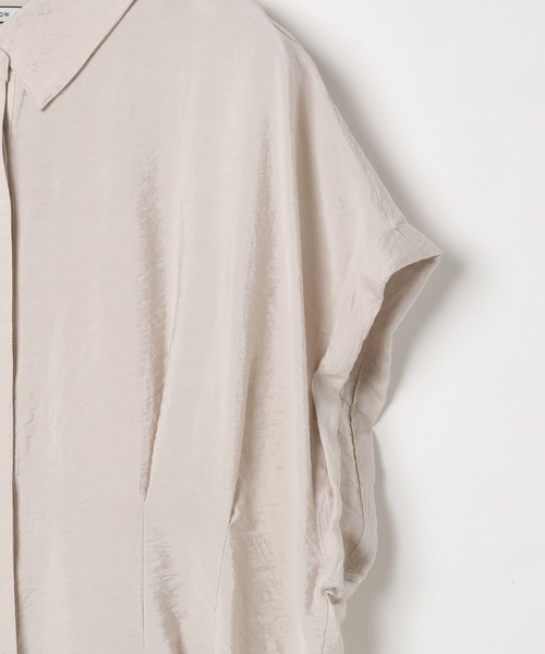 BAYFLOW（ベイフロー）の「タックデザインブラウス（シャツ/ブラウス・レディース・グレイッシュベージュ/ライトイエロー/ブラック・FREE）」の17枚目の写真