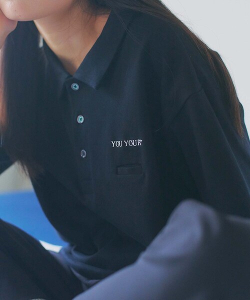 FREAK'S STORE（フリークスストア）の「限定展開 YOU YOUR/ユーユアー ワンポイントロゴ ポロシャツ（ポロシャツ・メンズ・ブラック/ネイビー・LARGE/SMALL/MEDIUM）」の15枚目の写真