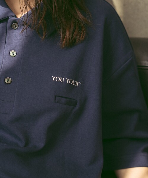 FREAK'S STORE（フリークスストア）の「限定展開 YOU YOUR/ユーユアー ワンポイントロゴ ポロシャツ（ポロシャツ・メンズ・ブラック/ネイビー・LARGE/SMALL/MEDIUM）」の17枚目の写真